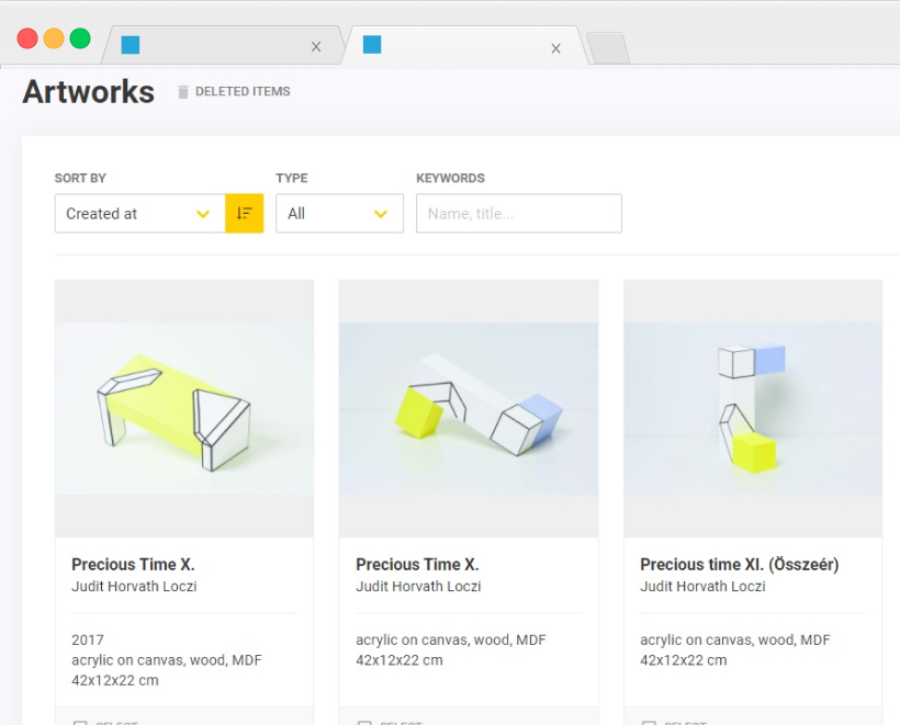 Artwork inventory management software for art collectors GalleryTool